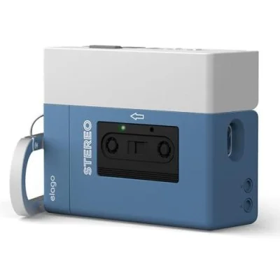 Elago airpods pro 3 cassette player hang case _ blue